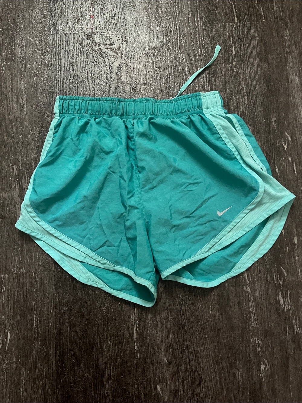 Nike Women's Aqua Teal Dri-FIT Athletic Shorts
